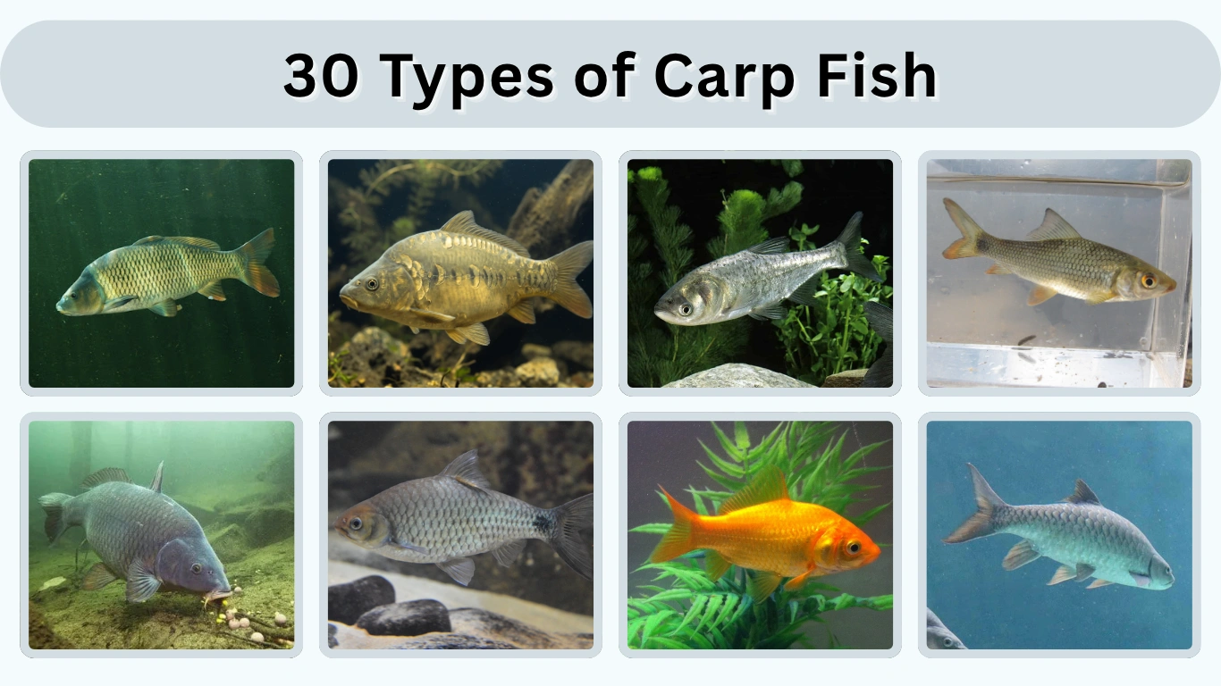 30 Types of Carp Fish Names, Guide & Identification