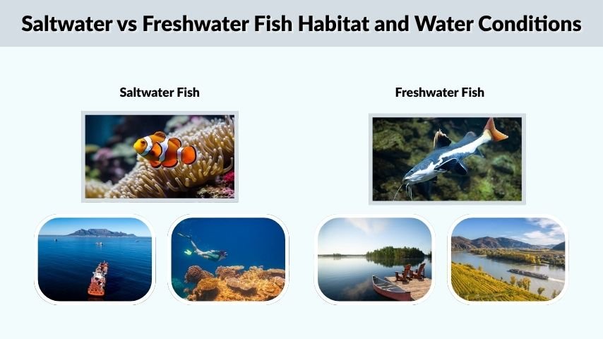 Saltwater vs Freshwater Fish Habitat and Water Conditions