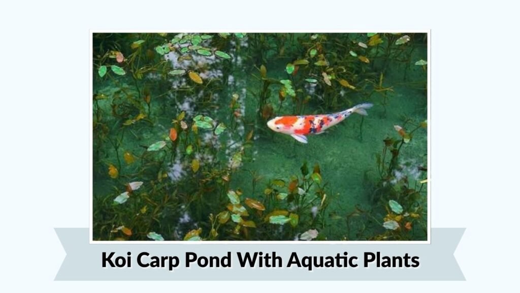  Koi Carp Pond With Aquatic Plants