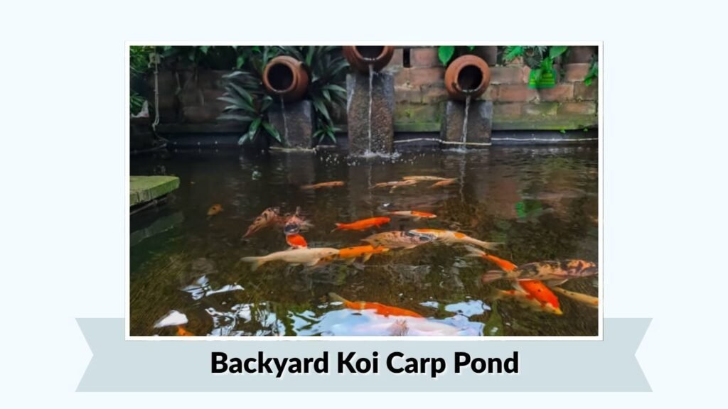 Backyard Koi Carp Pond
