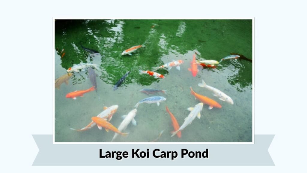 Large Koi Carp Pond