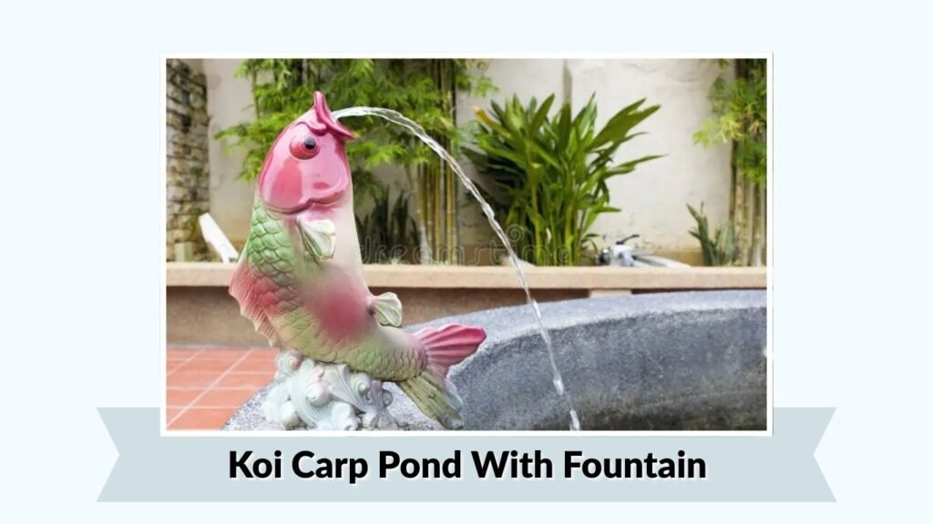 Koi Carp Pond With Fountain