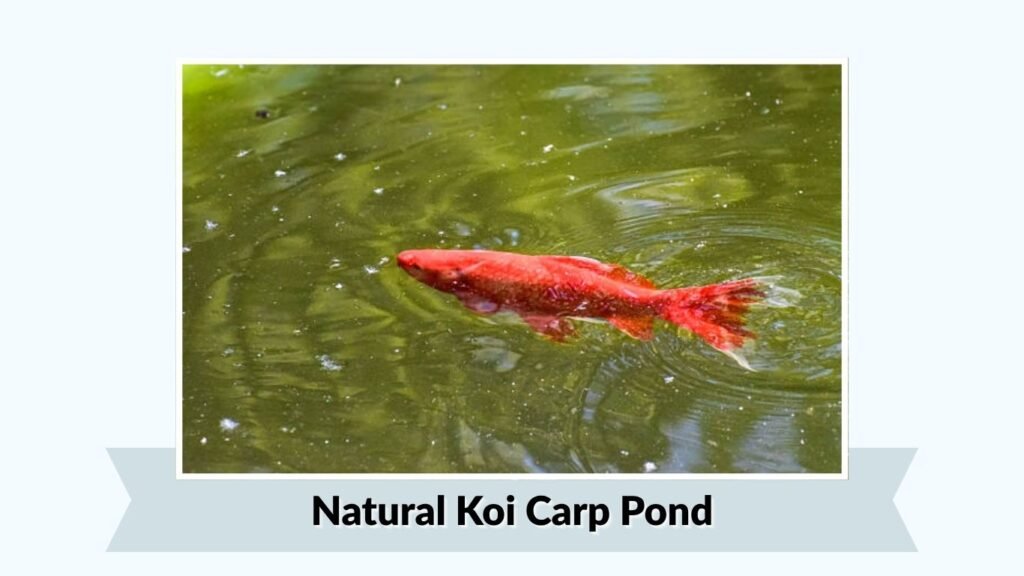 Natural Koi Carp Pond