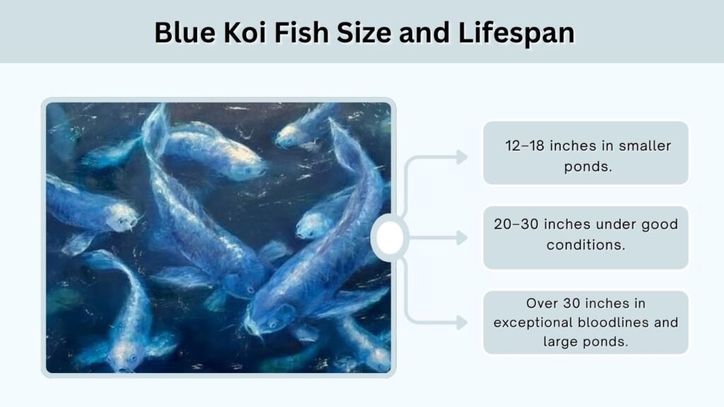 Blue Koi Fish Size and Lifespan