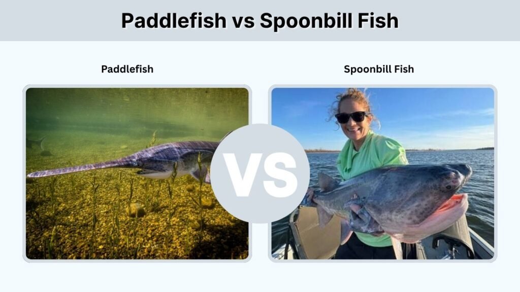 Paddlefish vs Spoonbill Fish