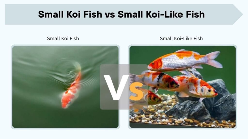 Small Koi Fish vs Small Koi-Like Fish
