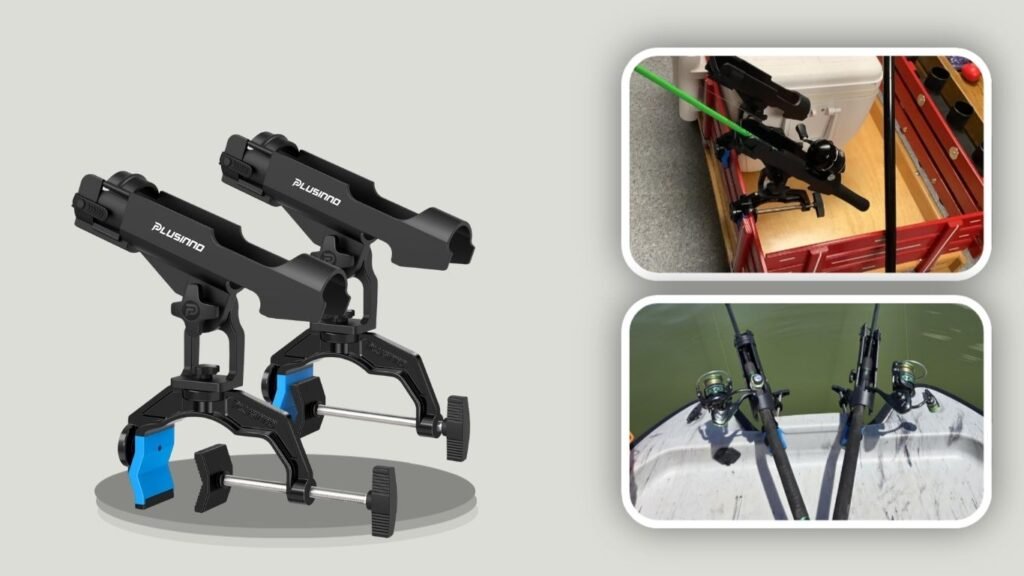 PLUSINNO Upgraded Fishing Rod Holder for Boat