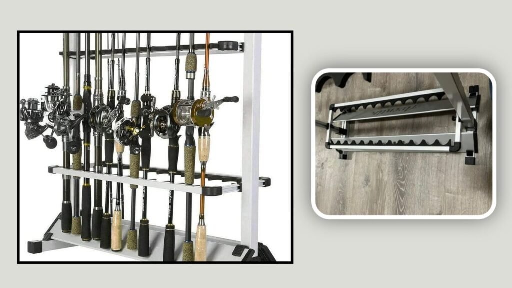Aventik Aluminum Fishing Rod Rack – Best for High-Capacity Rod Storage