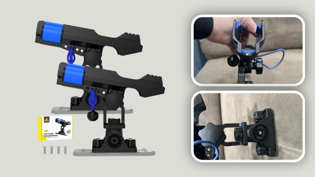 GearTrust Fishing Rod Holder with Sliding Protection