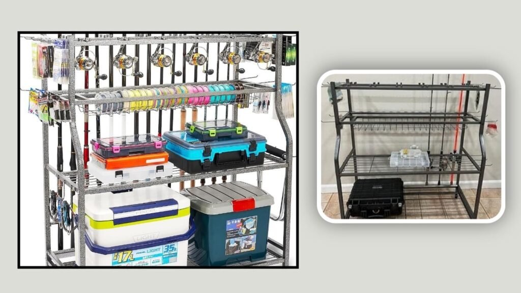 PeBro Fishing Rod Storage Rack – Best for Compact Wall Organization