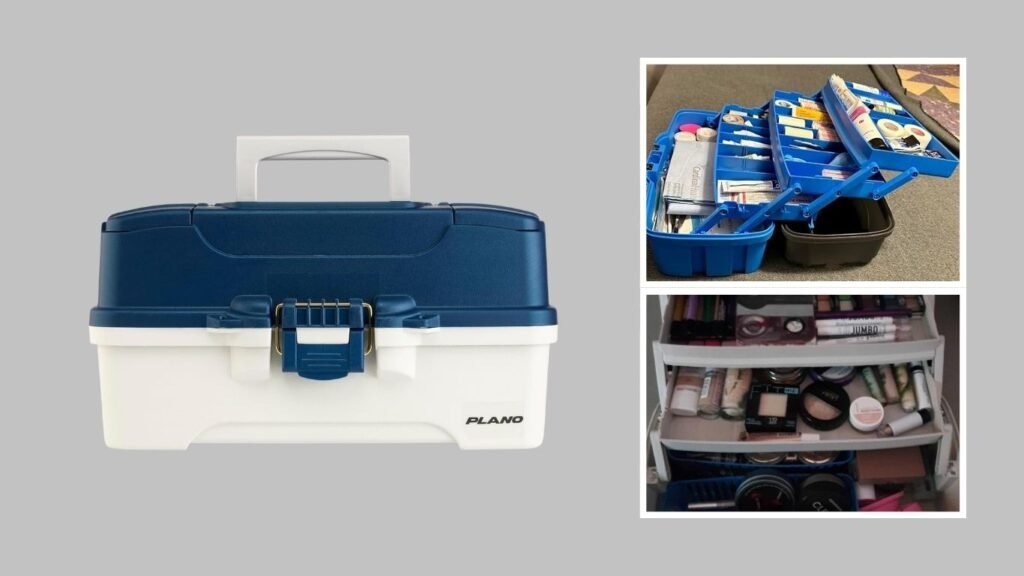 2. Plano Three-Tray Tackle Box — Blue/White