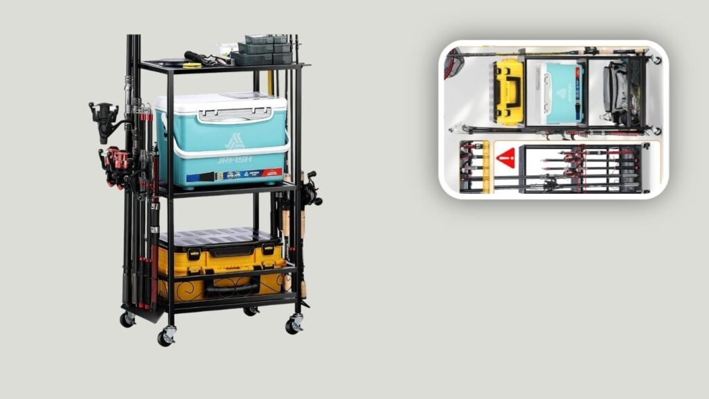 PLUSINNO 3-Tier Fishing Rod Holder