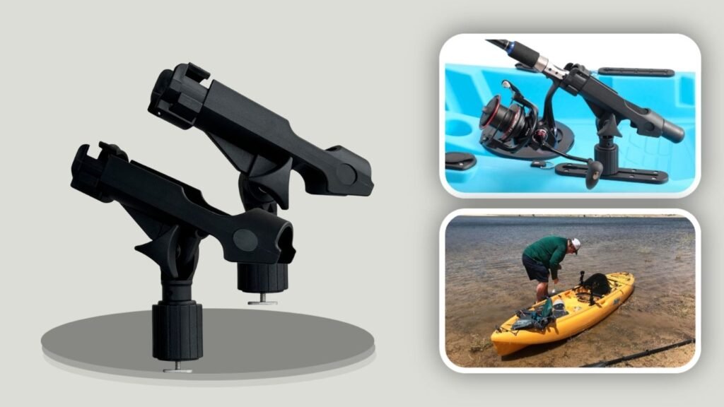 Universal T-Shaped Mounted Fishing Rod Holder