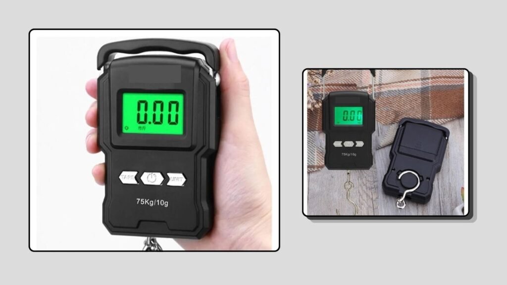 Portable Electronic Fish Scale with Measuring Tape