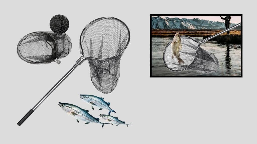 SIWRDTG Heavy-Duty Saltwater Telescoping Fishing Net