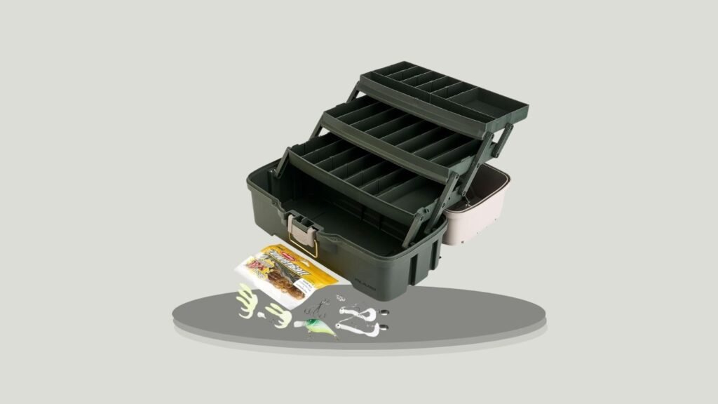 6. Plano Three-Tray Tackle Box Bass Kit