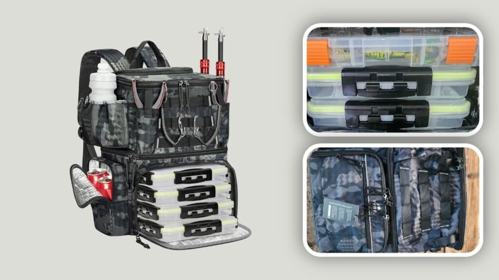  MATEIN Fishing Backpack with Insulated Compartment