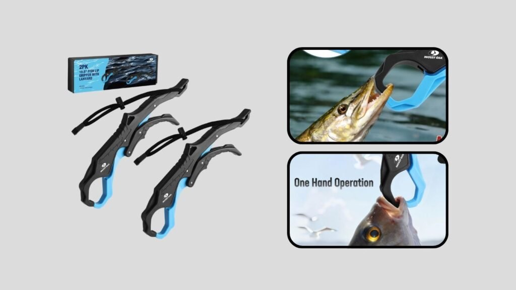 Mossy Oak 10.5-Inch Fishing Lip Gripper