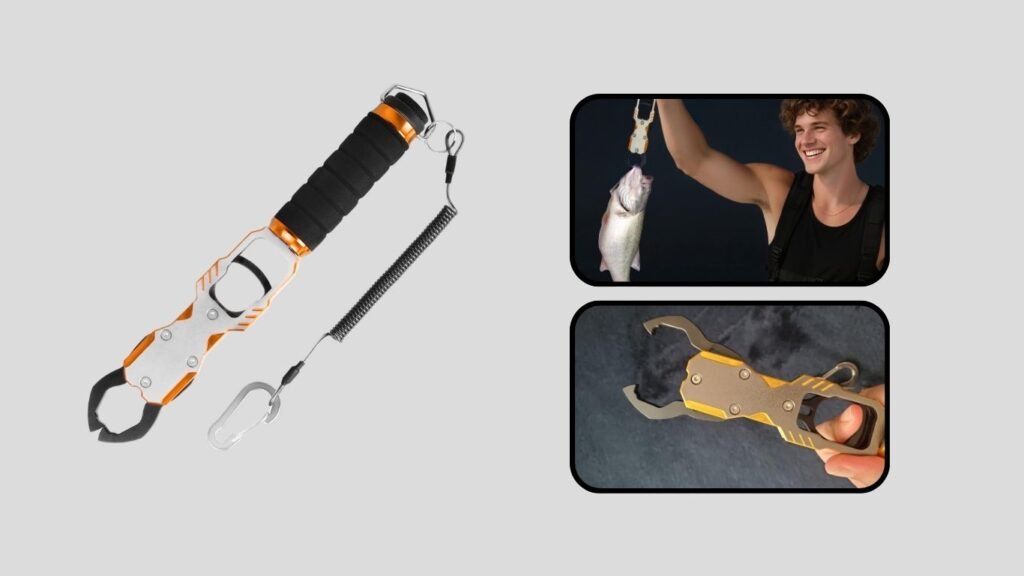 Ghosthorn 11-Inch Aluminum Alloy Fish Lip Gripper with Scale