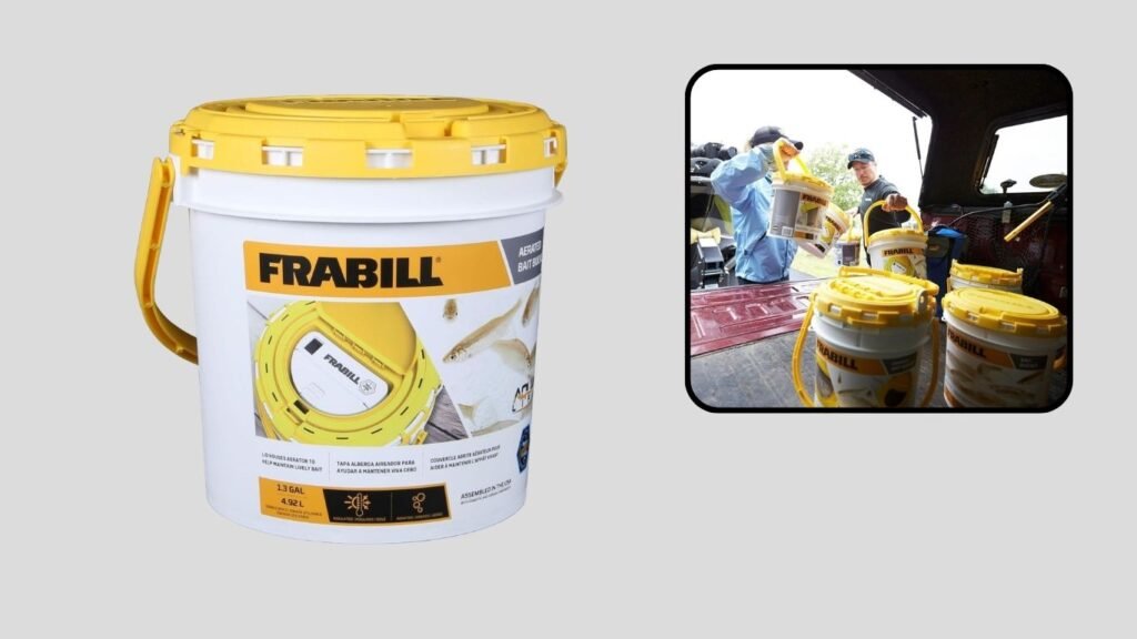 Frabill 4825 Insulated Bait Bucket with Aerator