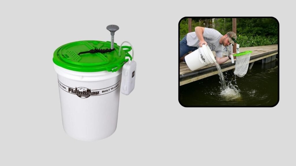 Flambeau Outdoors Tackle Butler Bait Bucket with Retrieval System