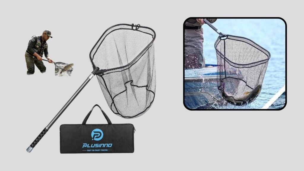 PLUSINNO Telescoping Foldable Fishing Landing Net