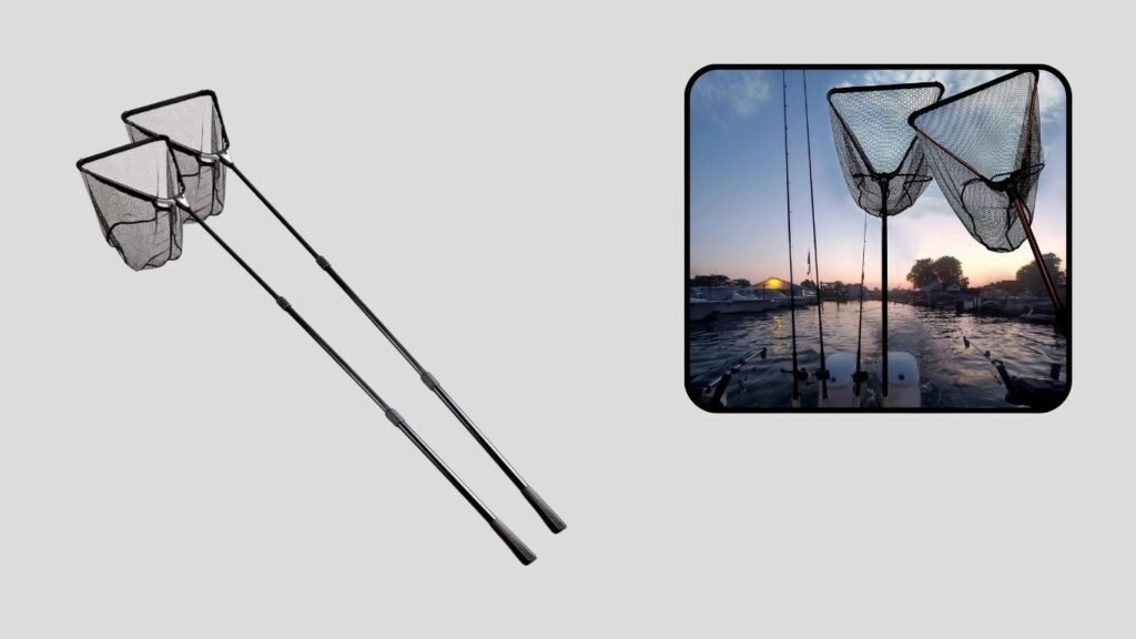 Fiblink Folding Aluminum Telescoping Fishing Landing Net