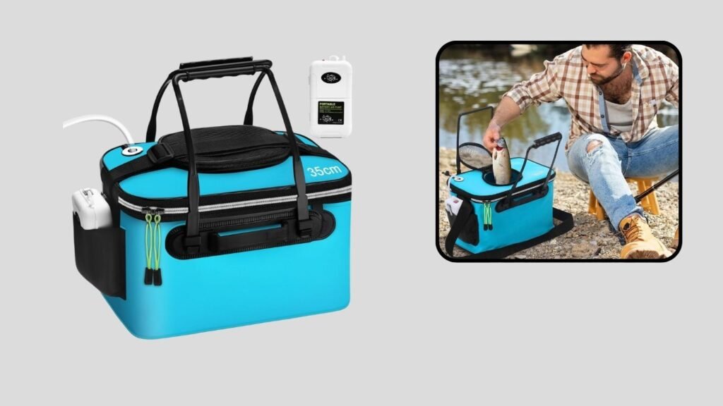  Cosblank Foldable Multi-Functional Portable Fishing Bait Bucket
