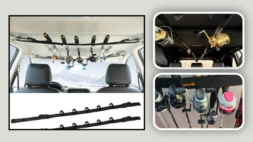 Roylvan Adjustable Vehicle Fishing Rod Holder – Best Budget Strap System