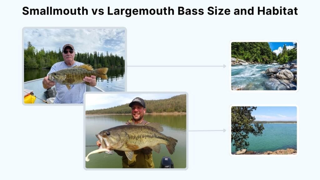 Smallmouth vs Largemouth Bass Size and Habitat