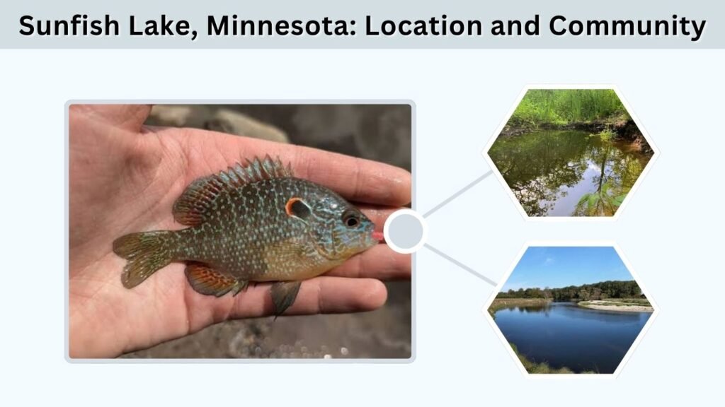 Sunfish Lake, Minnesota: Location and Community